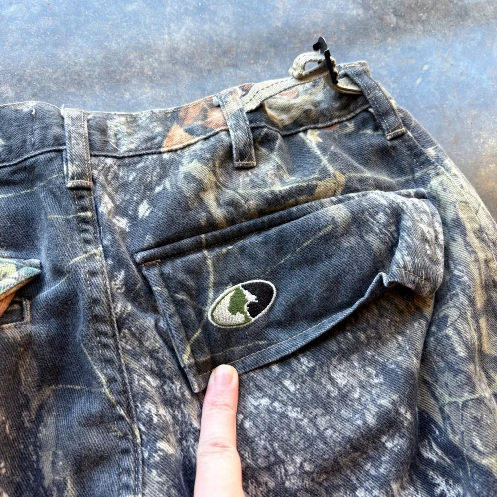 Mossy Oak Explorer Pro Cargo Pants Mens Small Break Up Camo Hunting Tree Pattern